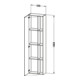 Duravit Hochschrank DuraStyle 50x24x180cm, Tür links, nussbaum natur-4