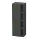 Duravit Hochschrank DuraStyle 50x36x140cm, Tür links, graphit matt-1