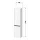 Duravit Hochschrank Ketho.2 40x36x176cm, 2 T, Anschl li, graph matt-3