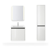 Duravit Hochschrank Ketho.2 40x36x176cm, 2 Tür., Anschl li, we. hgl