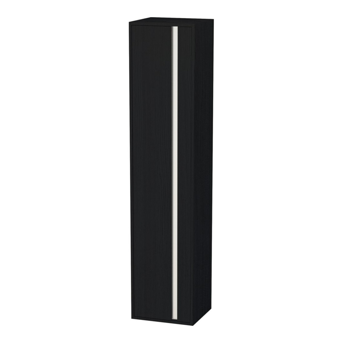 Duravit Hochschrank Ketho 40x36cm, links, Eiche schwarz, 1 Tür