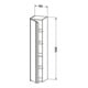 Duravit Hochschrank Ketho 40x36cm, Tür rechts, weiß hochglanz-5