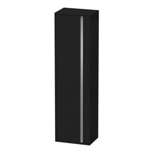 Duravit Hochschrank Ketho 50x36cm, links, Eiche schwarz, 1 Tür