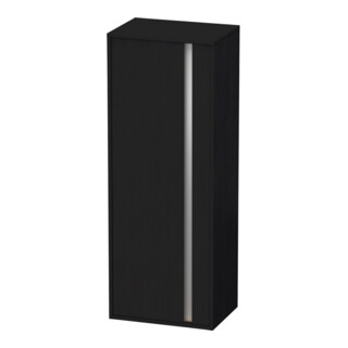 Duravit Hochschrank Ketho 50x36cm, links, Eiche schwarz, 1 Tür