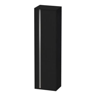 Duravit Hochschrank Ketho 50x36cm, rechts, Eiche schwarz, 1 Tür