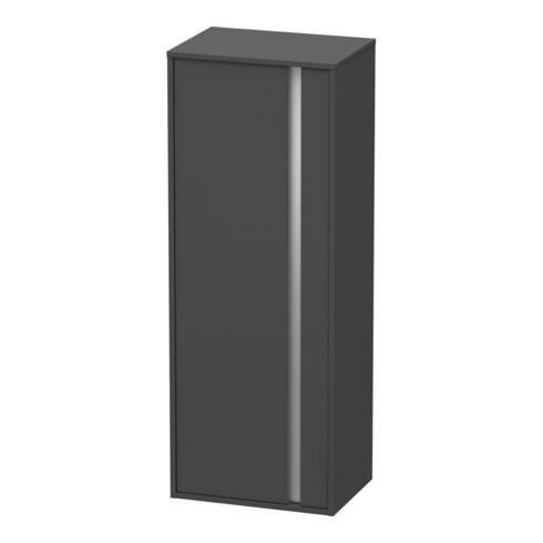 Duravit Hochschrank Ketho 50x36cm, Tür links, graphit matt