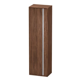 Duravit Hochschrank Ketho 50x36cm, Tür links, nussbaum dunkel