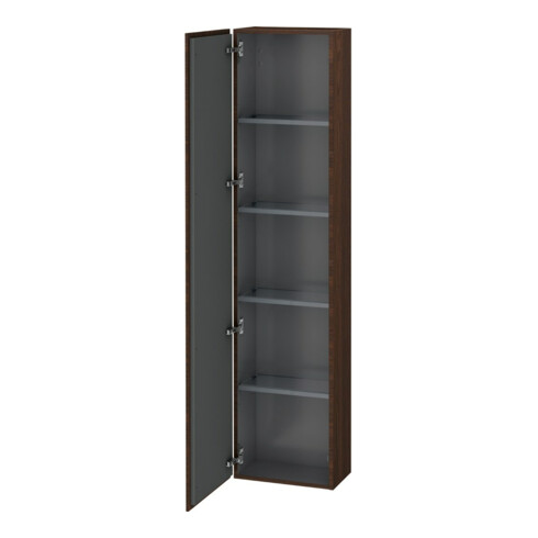 Duravit Hochschrank L-Cube 40x24,3x176cm, Tür li, Nussb gebürstet