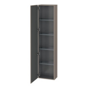 Duravit Hochschrank L-Cube 40x24,3x176cm, Tür links, basalt matt