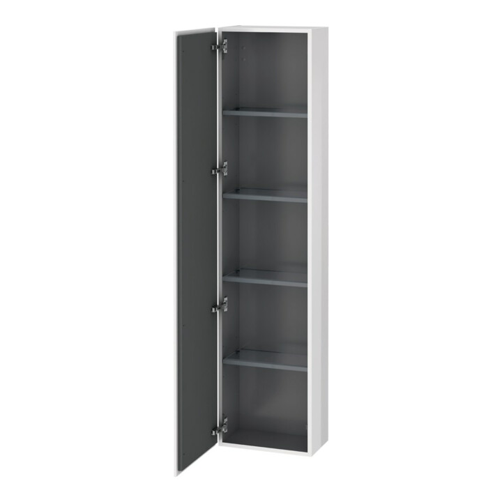 Duravit Hochschrank L-Cube 40x24,3x176cm, Tür links, Eiche schwarz