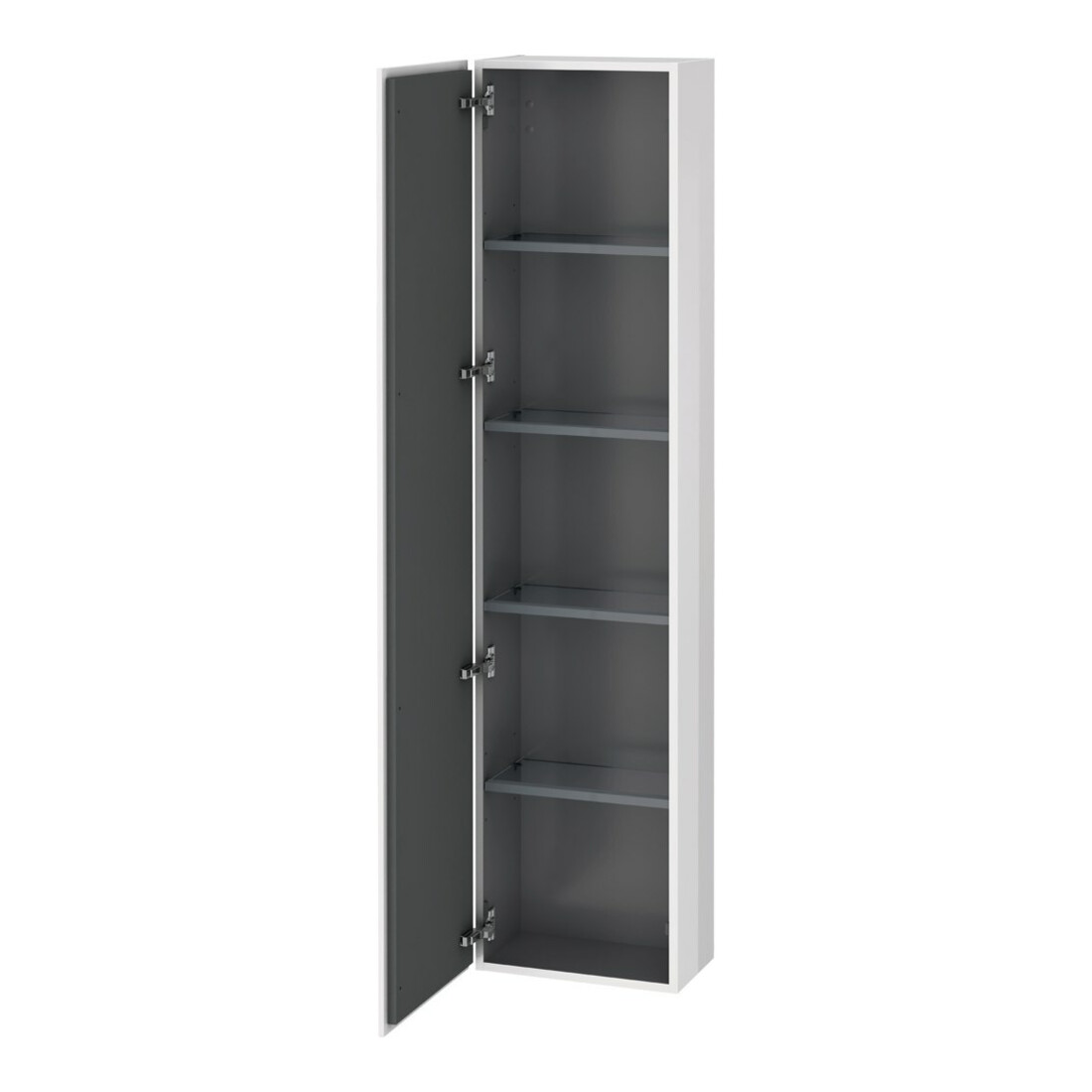 Duravit Hochschrank L-Cube 40x24,3x176cm, Tür links, Eiche schwarz