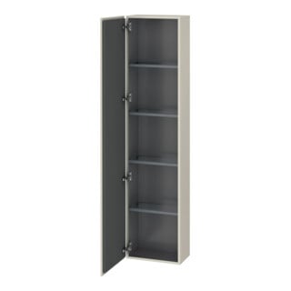 Duravit Hochschrank L-Cube 40x24,3x176cm, Tür links, taupe matt