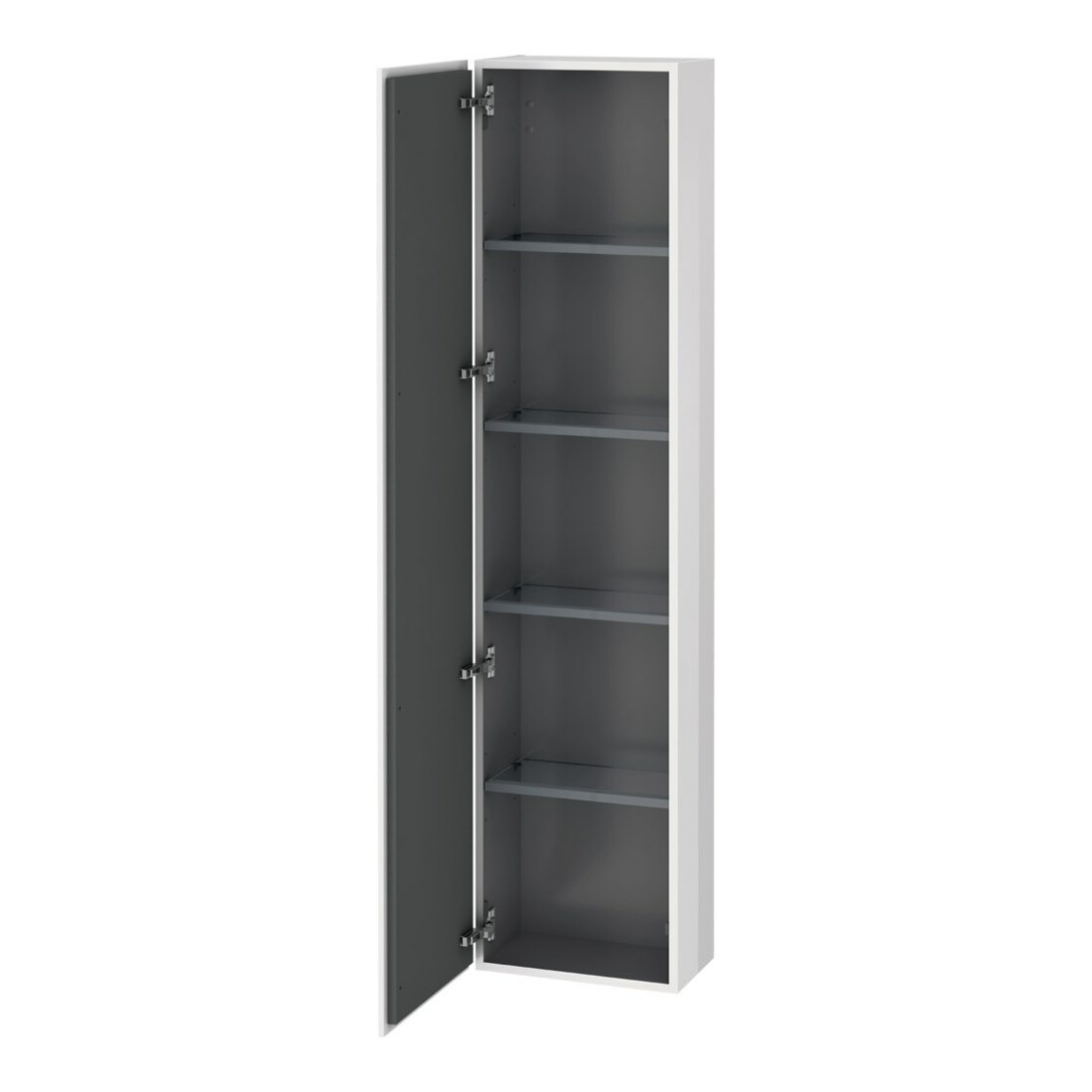 Duravit Hochschrank L-Cube 40x24,3x176cm, Tür links, weiß Hochglanz