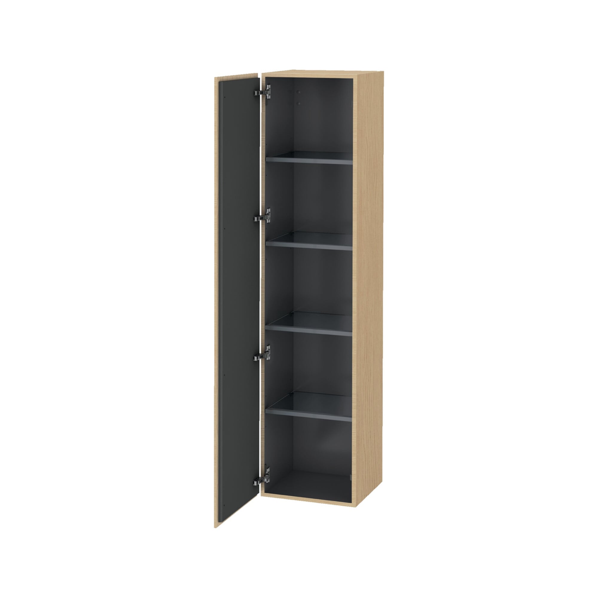 Duravit Hochschrank L-Cube 40x36,3x176cm, Tür links, Eiche natur