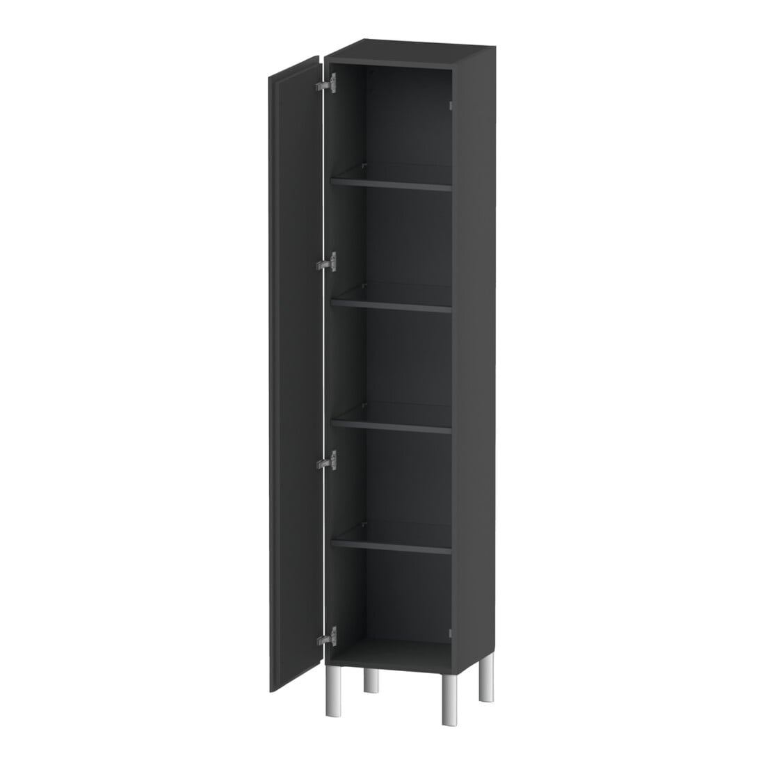 Duravit Hochschrank L-Cube 40x36,3x176cm, Tür links, graphit matt