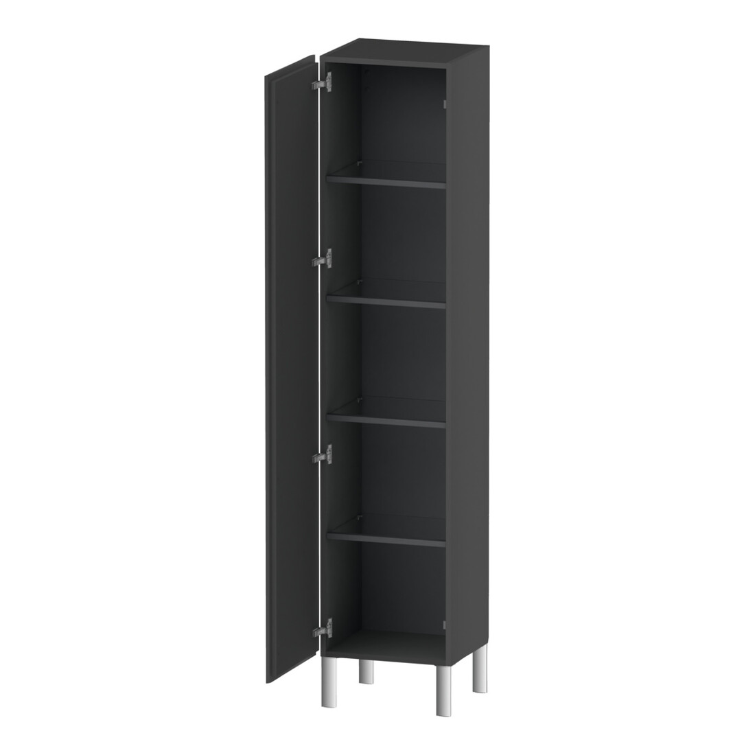 Duravit Hochschrank L-Cube 40x36,3x176cm, Tür links, graphit matt