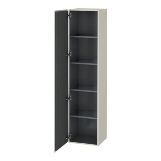 Duravit Hochschrank L-Cube 40x36,3x176cm, Tür links, taupe matt