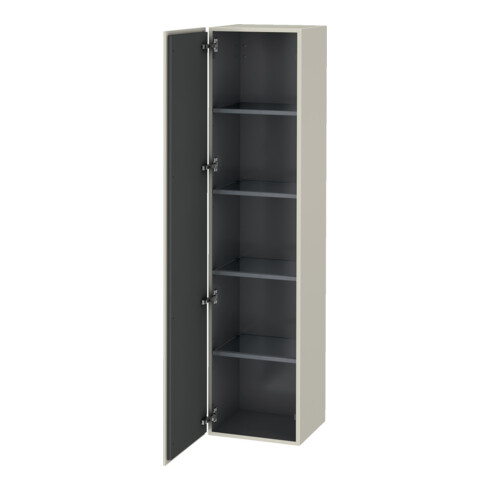 Duravit Hochschrank L-Cube 40x36,3x176cm, Tür links, taupe matt