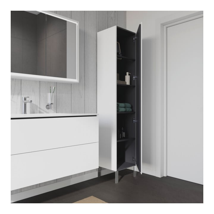 Duravit Hochschrank L-Cube 40x36,3x176cm, Tür re, weiß Hochglanz