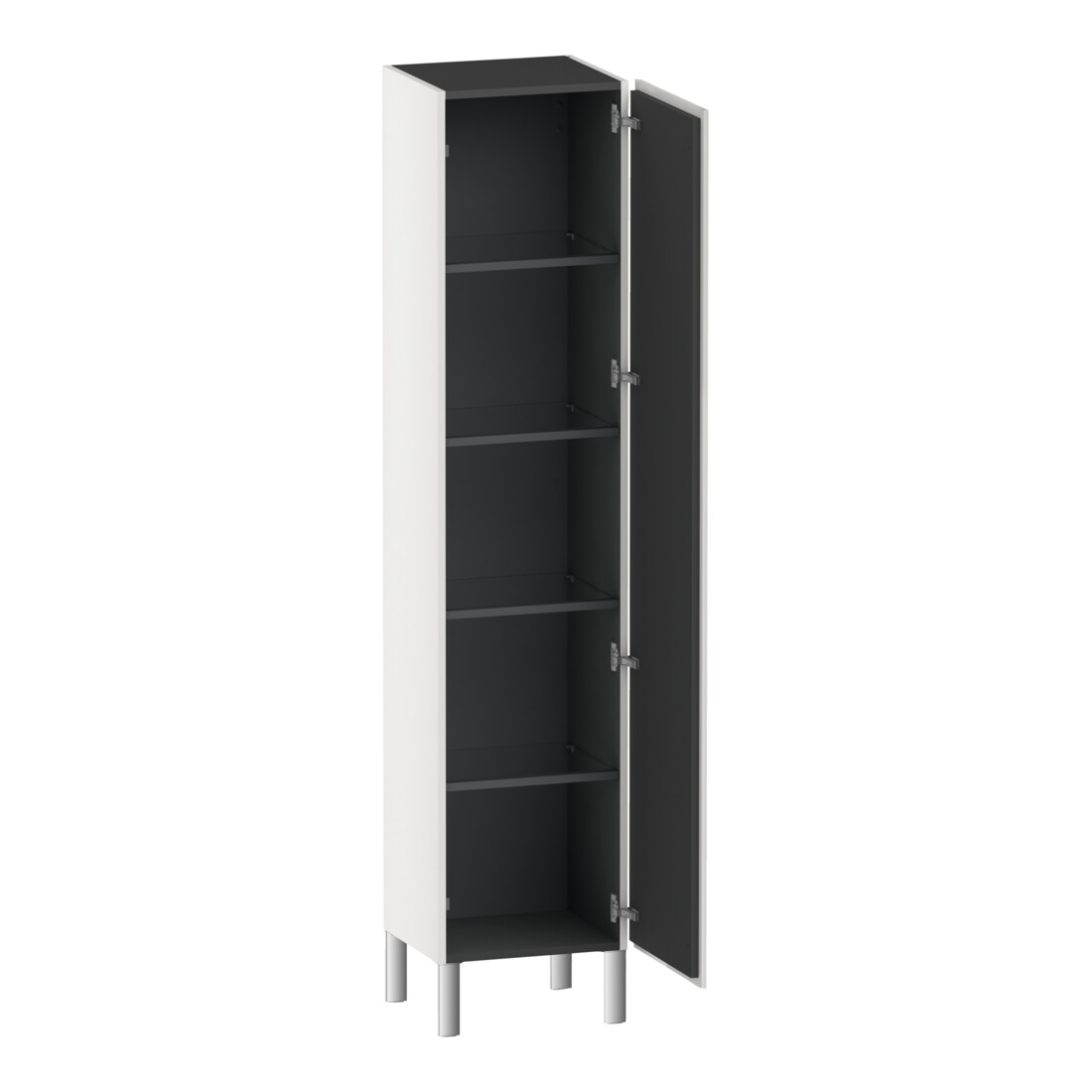 Duravit Hochschrank L-Cube 40x36,3x176cm, Tür re, weiß Hochglanz