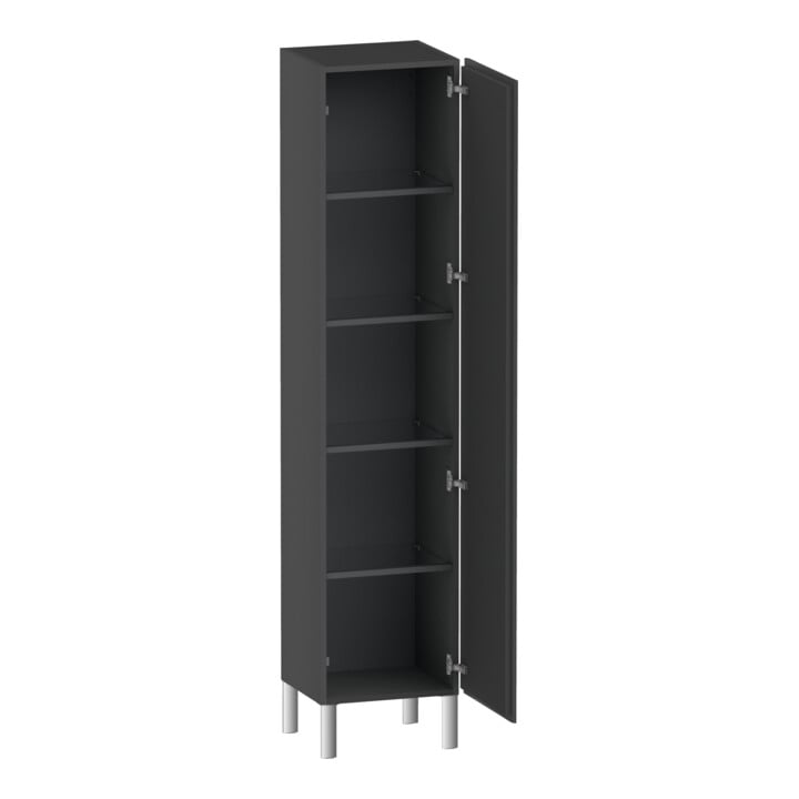 Duravit Hochschrank L-Cube 40x36,3x176cm, Tür rechts, graphit matt