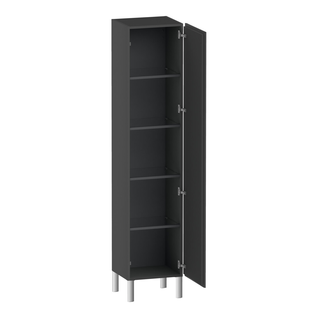 Duravit Hochschrank L-Cube 40x36,3x176cm, Tür rechts, graphit matt