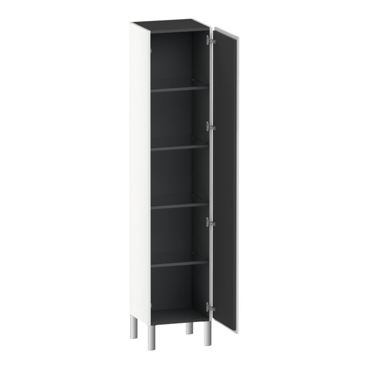 Duravit Hochschrank L-Cube 40x36,3x176cm, Tür rechts, weiß matt