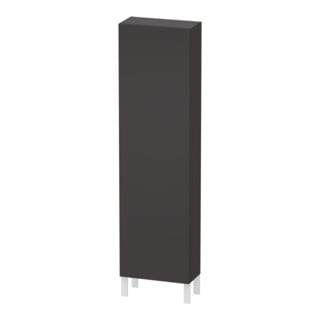 Duravit Hochschrank L-Cube 50x24,3x176cm, Tür li, graphit supermatt