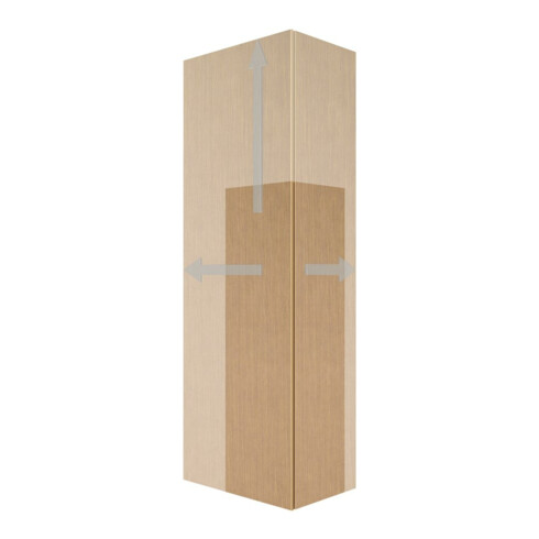 Duravit Hochschrank L-Cube 50x24,3x176cm, Tür links, Eiche natur