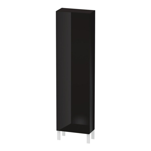 Duravit Hochschrank L-Cube 50x24,3x176cm, Tür re, schwarz Hochglanz