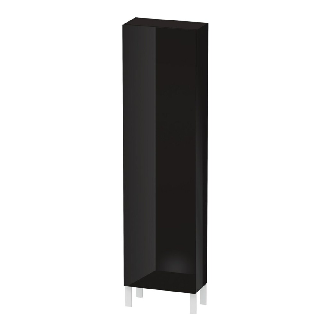Duravit Hochschrank L-Cube 50x24,3x176cm, Tür re, schwarz Hochglanz