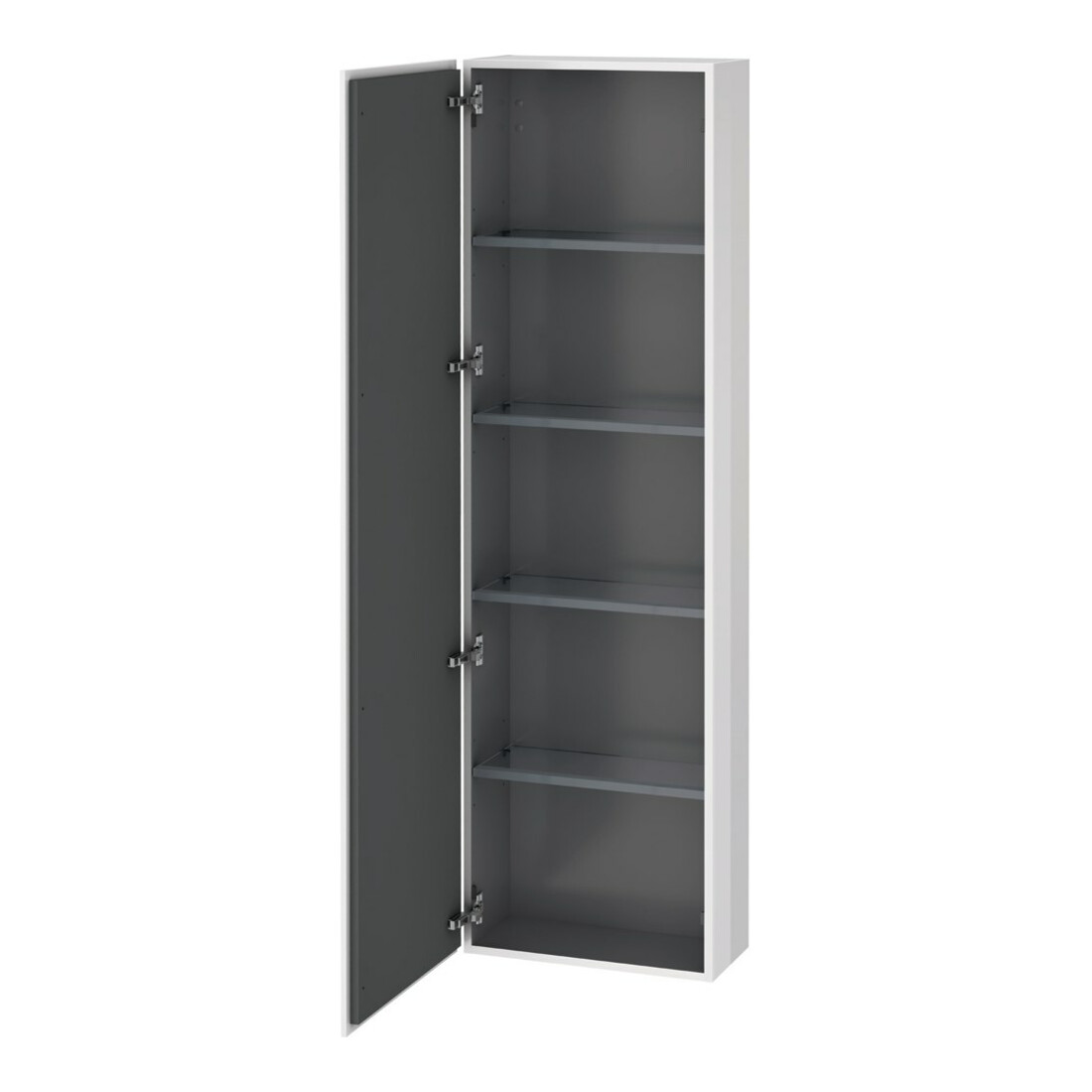 Duravit Hochschrank L-Cube 50x24,3x176cm, Tür rechts, Eiche schwarz