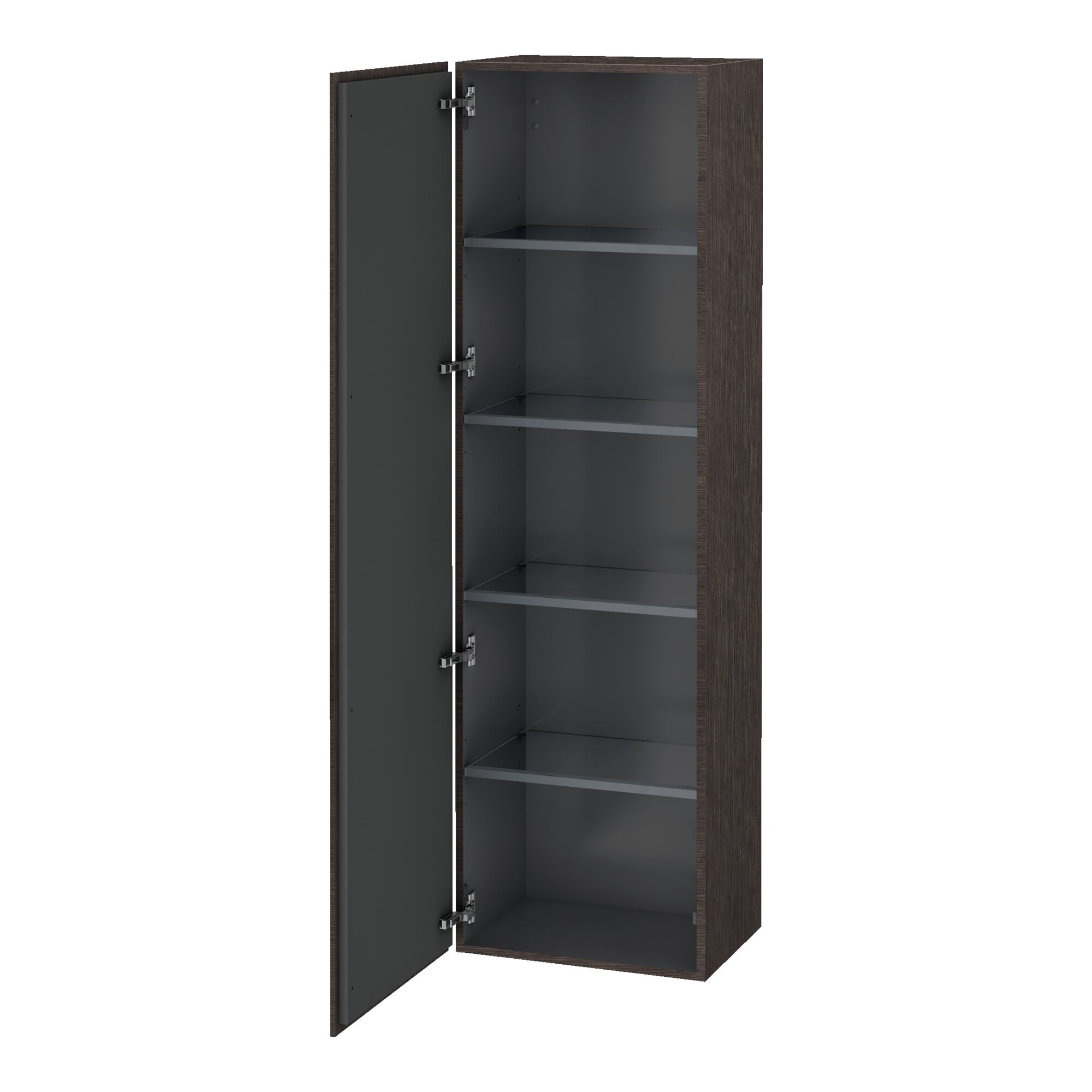 Duravit Hochschrank L-Cube 50x36,3x176cm, Tür li, Ei dkl. gebürstet