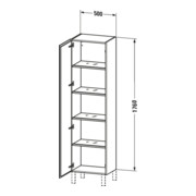 Duravit Hochschrank L-Cube 50x36,3x176cm, Tür li, mediterane eiche-4