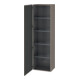 Duravit Hochschrank L-Cube 50x36,3x176cm, Tür links, basalt matt-1