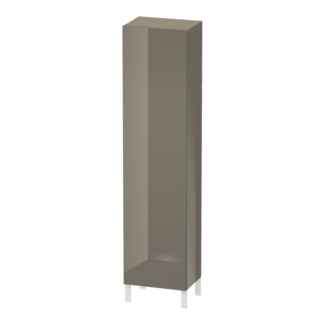 Duravit Hochschrank L-Cube indiv., Tür li, flannel grey Hochglanz