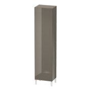 Duravit Hochschrank L-Cube indiv., Tür re, flannel grey Hochglanz