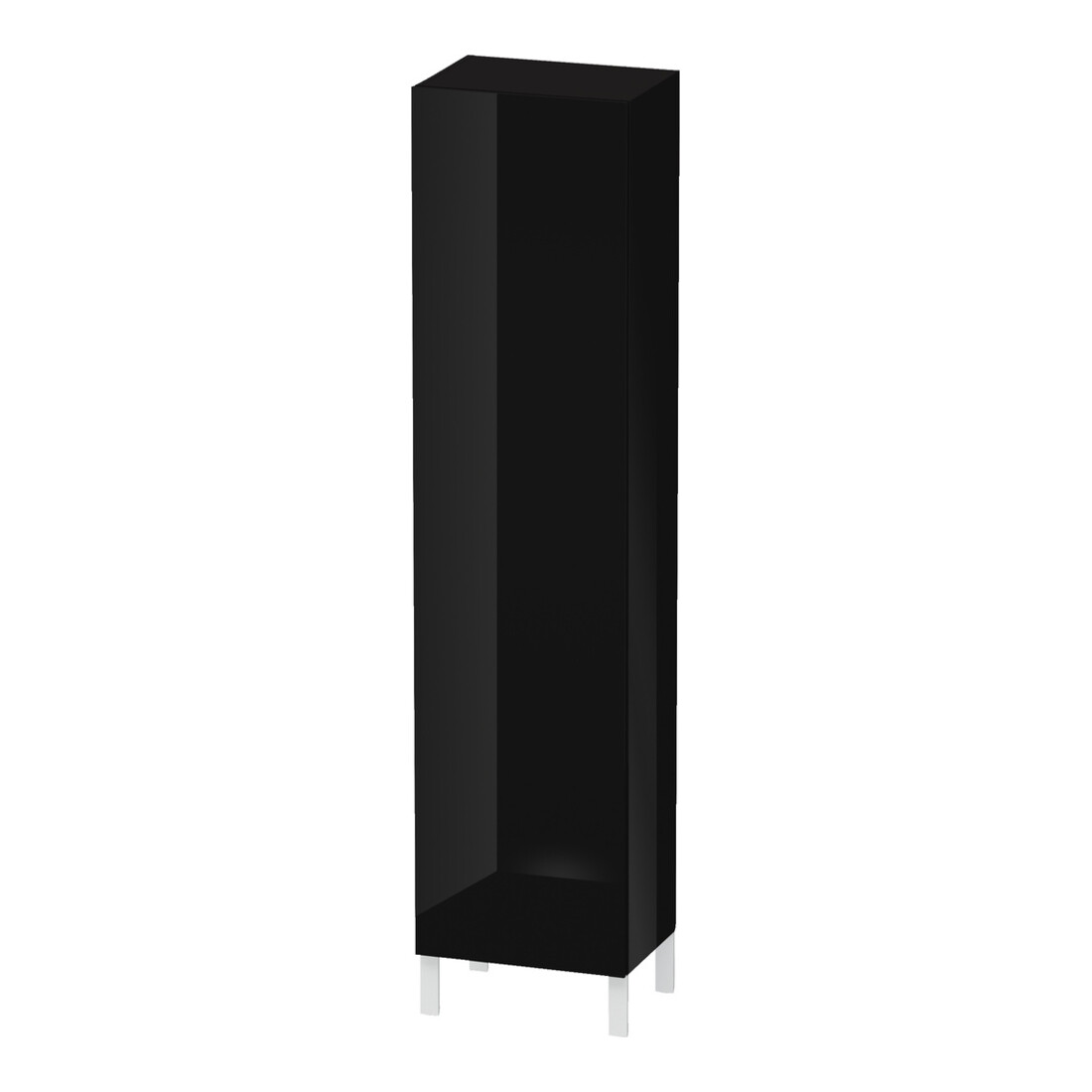 Duravit Hochschrank L-Cube indiv., Tür rechts, schwarz Hochglanz