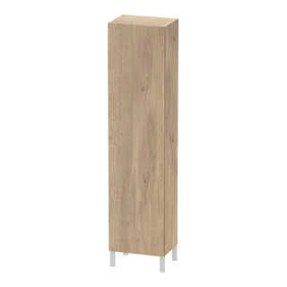 Duravit Hochschrank L-Cube individual, Tür links, eiche marmoriert