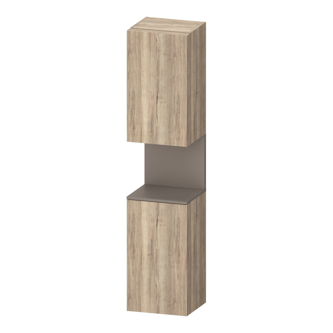 Duravit Hochschrank Qatego 40x36x1760cm, 2 T, An l, ba m/Eich marm.