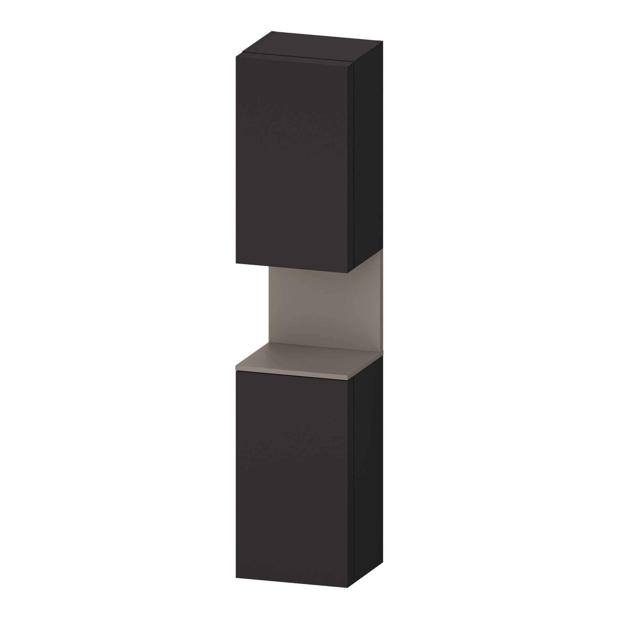 Duravit Hochschrank Qatego 40x36x1760cm, 2 T, An l, ba m/Grap matt