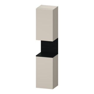 Duravit Hochschrank Qatego 40x36x1760cm, 2 T, An l, E schw/taupe ma