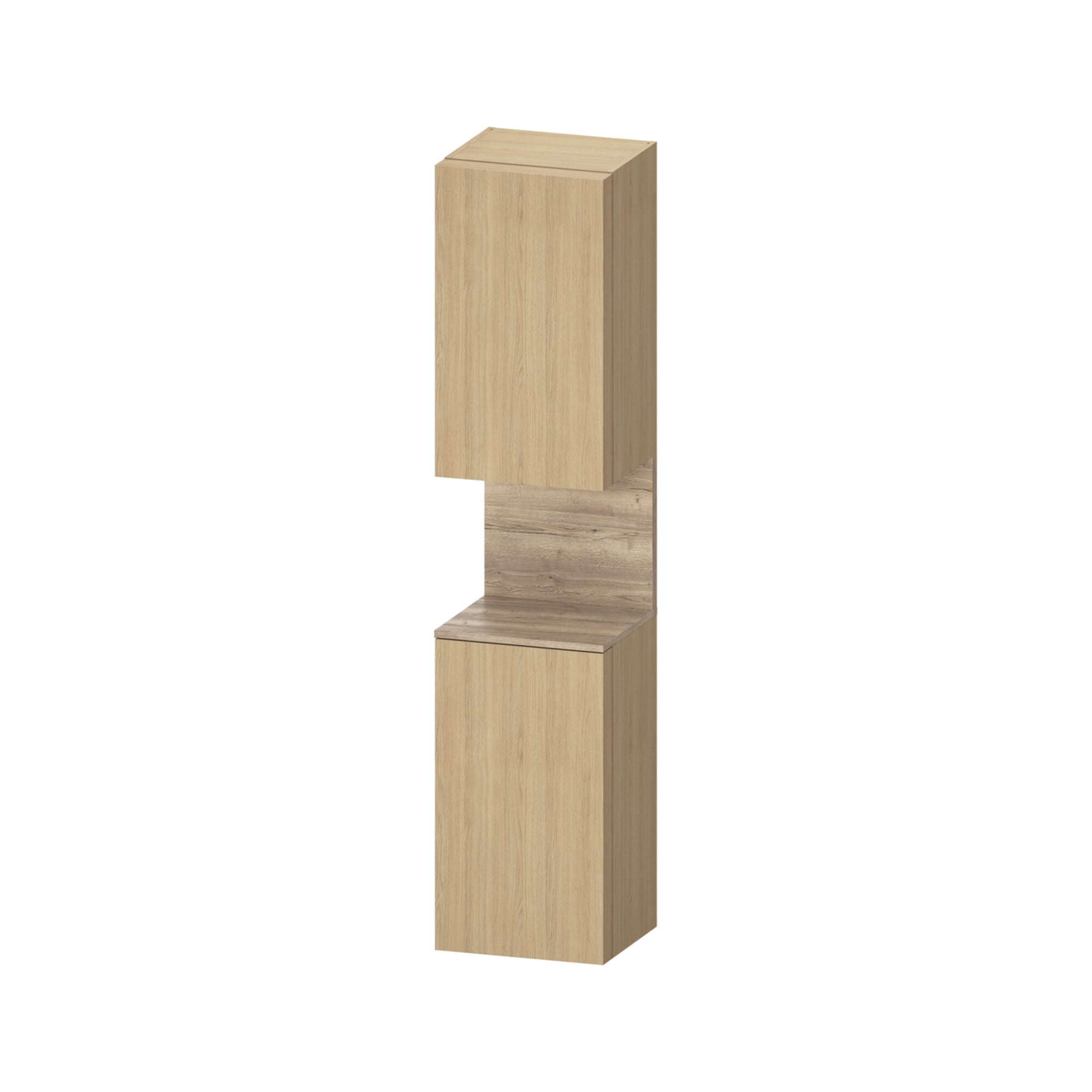 Duravit Hochschrank Qatego 40x36x1760cm, 2 T, An l, Ei Marmo/Ei Nat