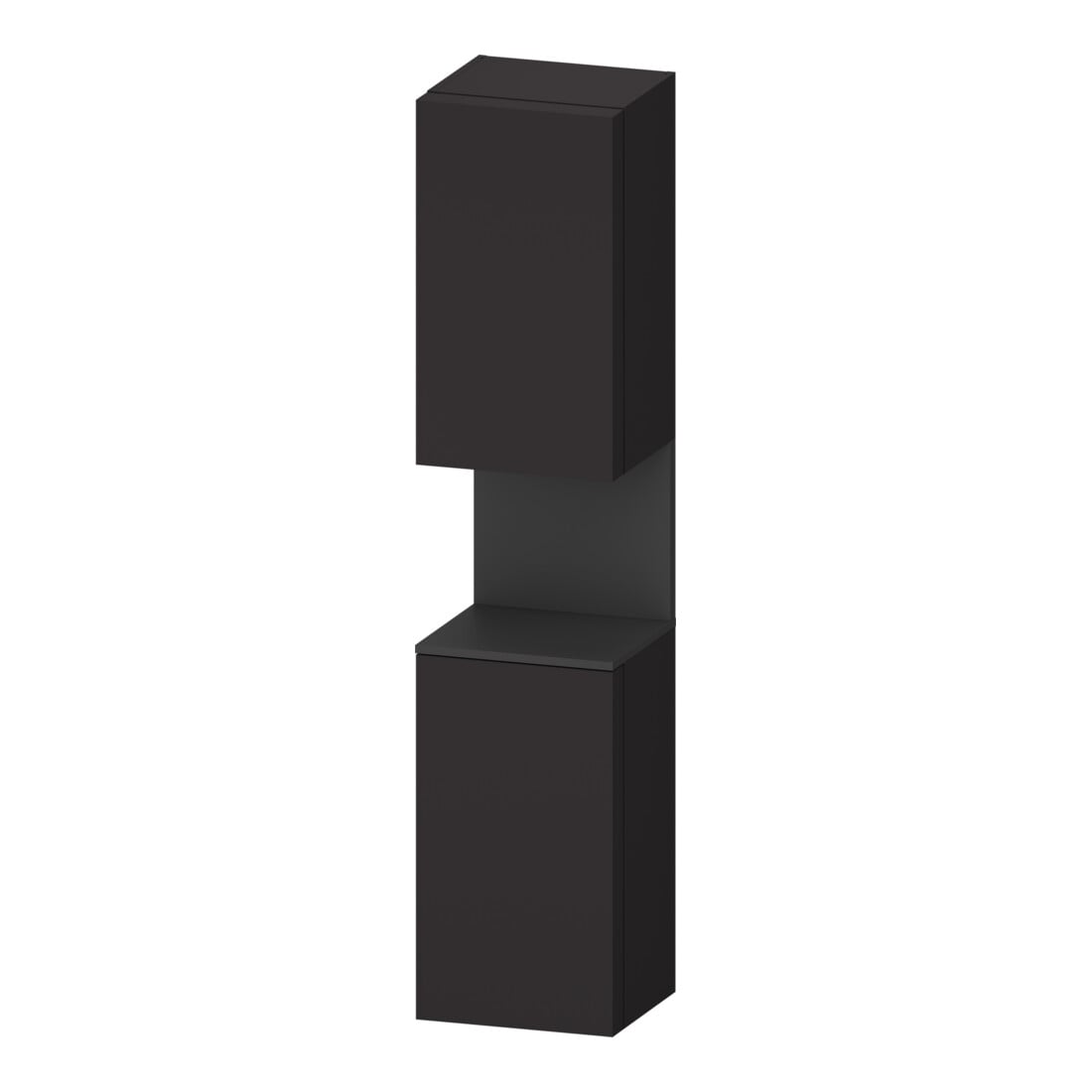 Duravit Hochschrank Qatego 40x36x1760cm, 2 T, An l, gra m/Grap matt