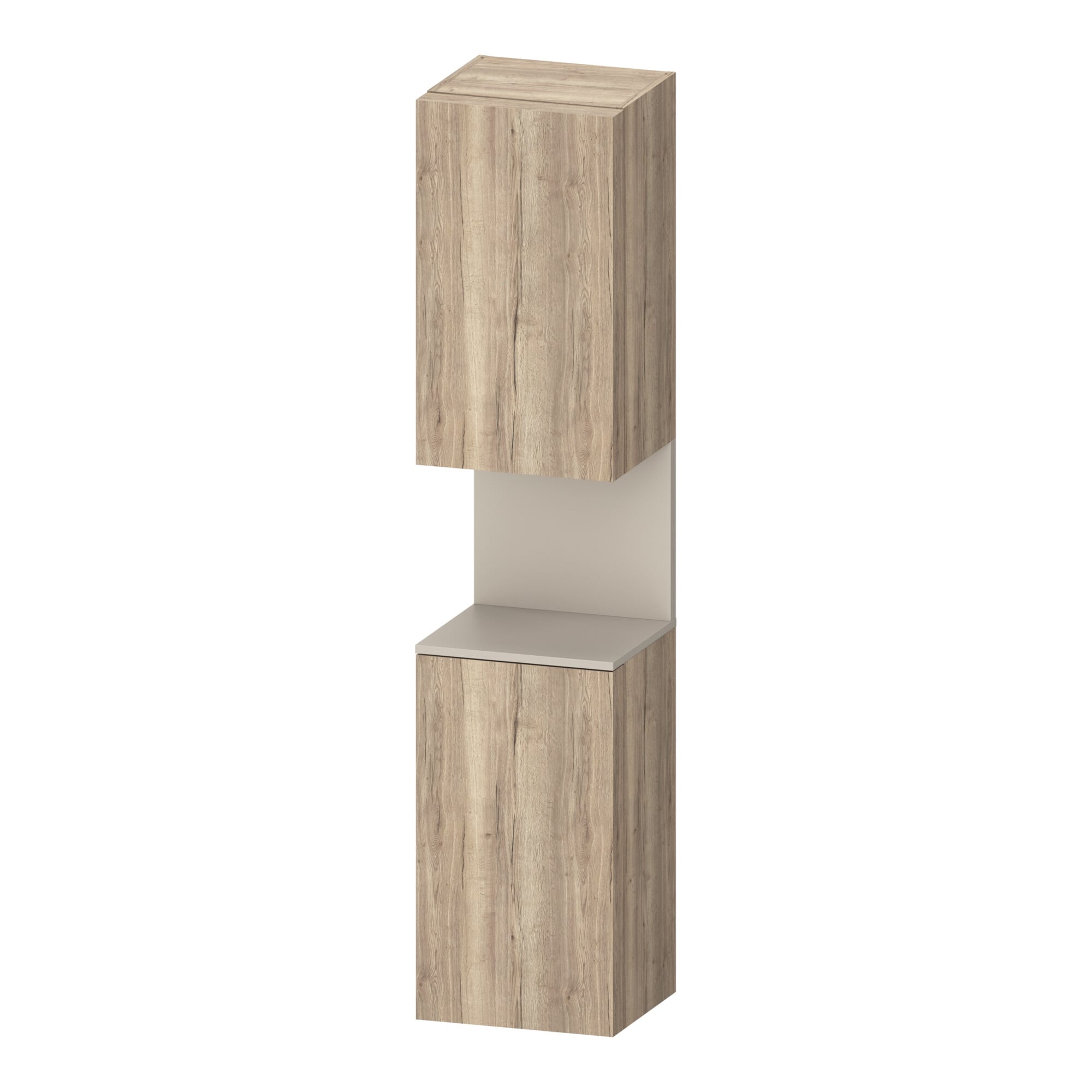 Duravit Hochschrank Qatego 40x36x1760cm, 2 T, An l, T m/Eich marm.