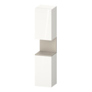 Duravit Hochschrank Qatego 40x36x1760cm, 2 T, An l, Tau matt/we hgl