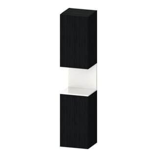 Duravit Hochschrank Qatego 40x36x1760cm, 2 T, An l, w hgl./Eiche sw