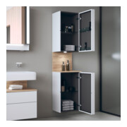 Duravit Hochschrank Qatego 40x36x1760cm, 2 T, An li, Ei Marmor/w ma-4