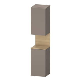 Duravit Hochschrank Qatego 40x36x1760cm, 2 T, An li, Ei nat/b ma