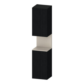 Duravit Hochschrank Qatego 40x36x1760cm, 2 T, An li, Tau m/Eich sw